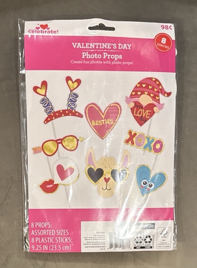 Way To Celebrate Walmart Valentines Day Photo Props New