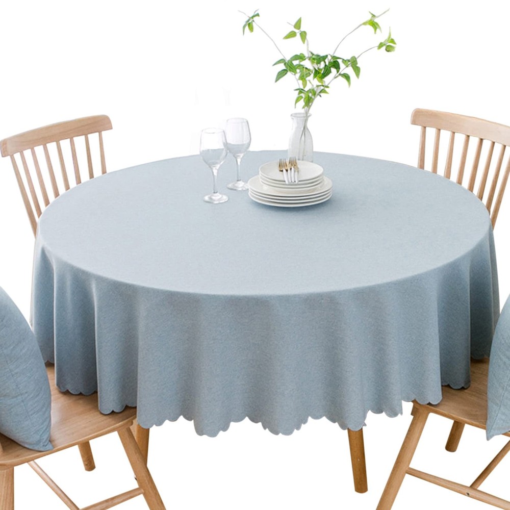 Jeloris Round Waterproof Tablecloth Spill/Stain Resistant – Multiple Sizes