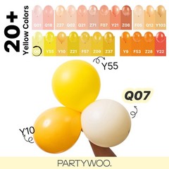 Pastel Yellow Balloons 100 pcs Different Sizes of 36 18 12 10 5 Inch Small Mi…