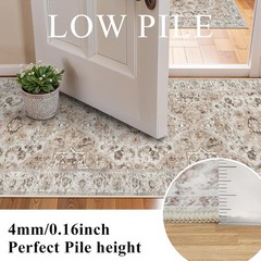 Washable Hallway Runner Rug 4×10: Non Slip Runner Rugs with Rubber Backing Soft