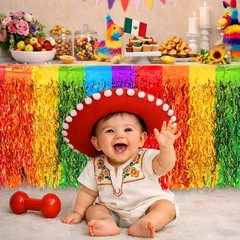 Cinco De Mayo Decorations 2 Pack Fiesta Table Skirts Mexican Theme Party Decor