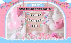 103 Pcs DIY Classroom Back to School Banner Decor Set Giant Friendship Bracelet