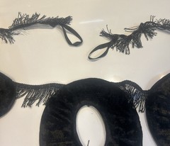 Hyde And EEK! Boutique. 6’ Length Halloween BOO Garland Black