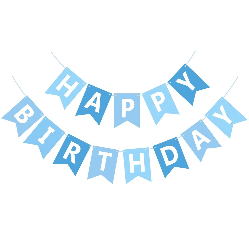 Happy Banner Sign, Garland Wall Door Hanging Banners Flag for Men Boys Girls …