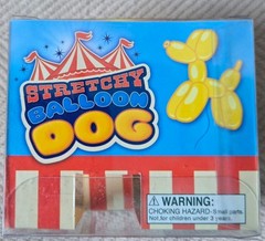 Rhode Island Novelty 2.5 Inch 2-Stretchy Balloon Dog (1 Pink & 1 Yellow) NIB