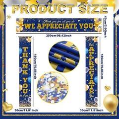 3 Pcs Employee Appreciation Banner We Appreciate You Door Decor Teacher Nurse Vo
