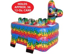Inflatable Pinata Cooler Party Drink Holder Fiesta Cinco de Mayo Pool BBQ Cans