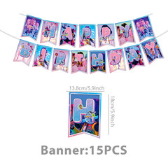 DEMON HUNTER 166 PCS HAPPY BIRTHDAY DECORATION AND SUPPLIES SET COMBO