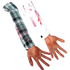 1Pc Halloween Scary Hand Decoration Severed Fake Arm Hand Body Prank Party Props