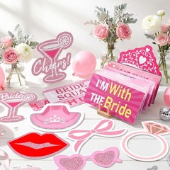 Bachelorette Party Double Sided Large Photo Booth Props 24 Designs 11 x 5.5
