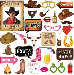 Western Photo Booth Props Wild West Party Decorations Western Decorations Texas