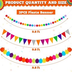 35 PCS Cinco De Mayo Decorations, Fiesta Party Decorations Hispanic Heritage Mon