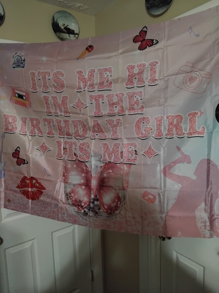 Birthday Banner 30″ X 60″ Polyester, Comes With Balloons