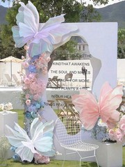 3D Simulated Butterfly Decoration, For Birthday Wedding Outdoor Party