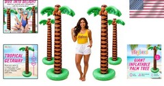 Ultimate 4-Pack Giant 6ft Inflatable Palm Trees for Tropical Celebrations
