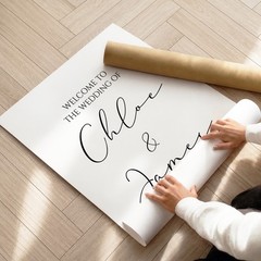 Personalised Wedding Welcome Sign | Custom Wedding Board, Wedding Signage