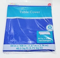 54 x 108″ Disposable Plastic Rectangular Table Cover Tablecloth Birthday Party