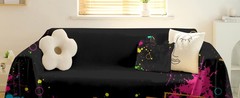 Neon Party Decorations Neon Backdrop for Glow Party Splatter Blacklight Photo