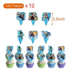 My Hero Academia Theme Birthday Party Decorate , Balloon Banner Cake Toppers Set