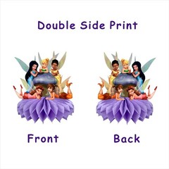 8Pcs Fairy For Tinkerbell Honeycomb Table Centerpiece,Cartoon Birthday Party …