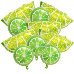 10 Pieces 2 Sizes Lime Slice Balloons Set – 5 Large 27 Inches and 5 Medium 18…