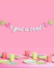 Text Banner Blue Iridescent Foil 6 Ft Party Decorations for Girls