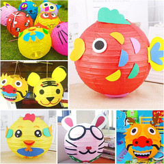 Colourful Paper Lanterns,12Pcs Rainbow Hanging round Paper Lamps for Classroom,B