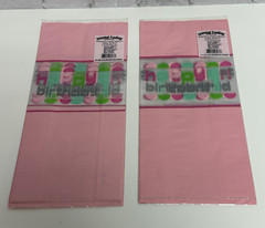 1st Birthday Decorations Girl Pink White Banner Cupcake Wrappers Bags Dangling..