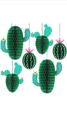KatchOn Hanging Cactus Centerpieces Pack of 6 Cactus Party Decorations Lot Of 2