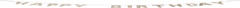 Decorative Felt Happy Birthday Banner, Natural