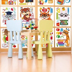Whaline 9 Sheets Back to School Window Clings Cute Animals Stickers…