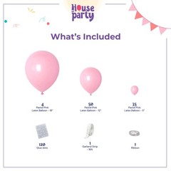 Pastel Pink Balloons | Valentine’s Day Balloons Garland Kit, 5/12/18 Inch | B…