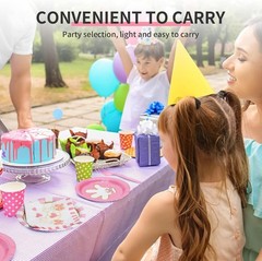 Charming 96-Pc Minnie Themed Tableware Set – Perfect for Baby Showers & Parties