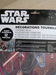 New Disney Star Wars Swirl Decorations 12 Pieces Set Foils Cutouts Party Supply