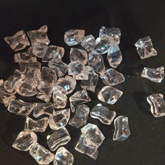 Clear Acrylic Ice Cubes Rocks Crystals Gems Vase Filler Decoration 43 Pieces