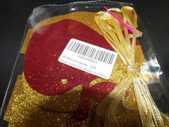 Welcome Apples Gold/Red Glitter Banner for SCHOOL Theme NEW