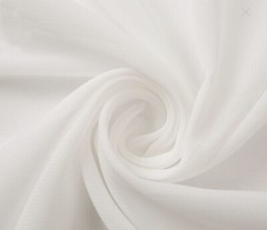 (White) 58/60″ Solid Color Chiffon Fabric Sheer Bridal Wedding Party.10 yards