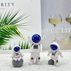 3 Pcs Astronaut Cake Topper Set Space Theme Spaceman Figurines Birthday Decor