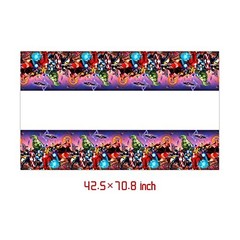 2Pack Super Hero Tablecloth Disposable Tablecover Birthday Party Supplies and