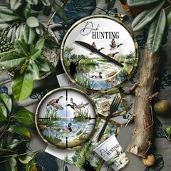Duck Hunting Party Decorations Tableware – Mallard Theme One Luck Duck Hunting