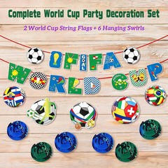 2026 World Cup Party Decorations, Soccer Birthday Party Decorations with World C
