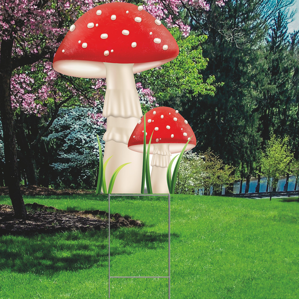 YS3038 Nature Mushroom Outdoor Yard Decoration Cutout