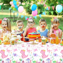 211 Pcs Dinosaur 2Nd Birthday Party Supplies, Girl Dino Two Rex Birthday Decorat