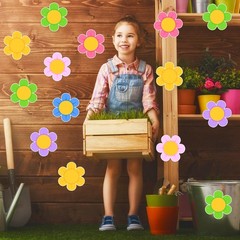 60 PCS Spring Flower Paper Cutouts Bulletin Board Classroom Decorations