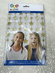 321 Party Gold Star Wall Backdrop 4ft x 5ft Photo Booth Decor Set If 10 Packs