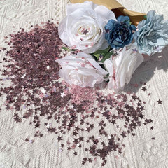 60G Star Confetti Glitter Star Table Confetti, Metallic Foil Stars Glitter, Tabl