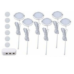 Aesthetic and Functional 6PCS Puck Lights Set for Home Interior Spaces