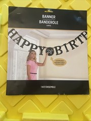 Amscan Sparkling Celebration Add-Any-Age Jumbo Letter Banner Kit, One Size,