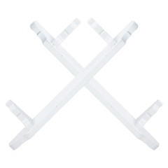 2Pcs Mini House Storage Rack Models White Storage Racks Miniature Furniture
