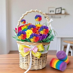Rainbow Crepe Paper Streamers 12 Rolls 394 ft Colorful for Pride Day